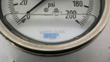 Wikai 200 PSI Oil Filled Pressure Gauge 4 1/2" OD