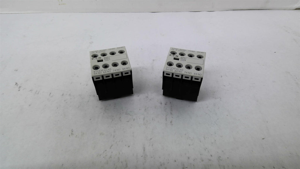 Eaton XTCEXFAC40 Auxiliary Contacto 10 Amp 24 Vdc Lot of 2