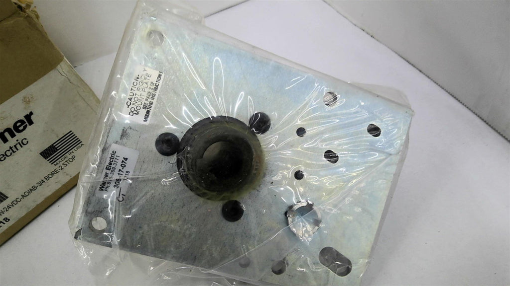 Warner Electric 306-17-074 CB6-CW-24VDC-AO/AB-3/4 BORE-2 STOP Clutch Brake