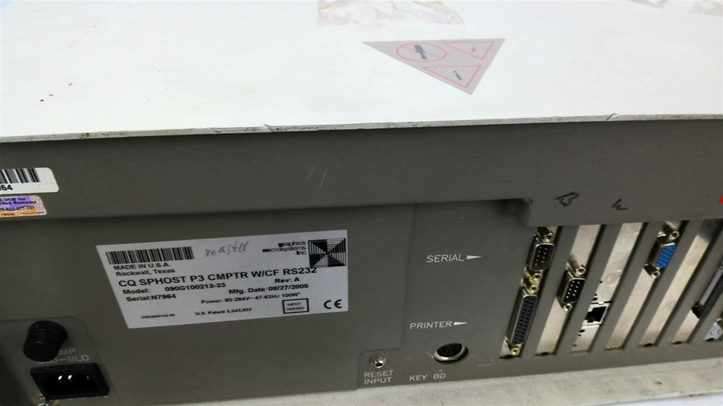 Graphics Microsystems CQ SPHOST P3 CMPTR W/CF RS232