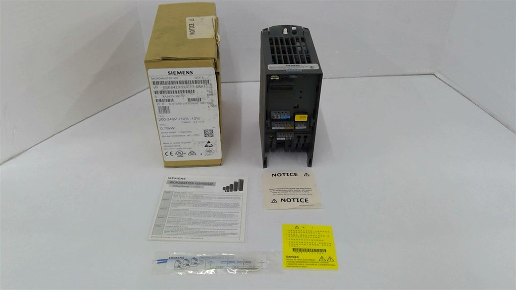 Siemens 6SE6420-2UC12-5AA1 Micromaster 420 Frequency Inverter 2