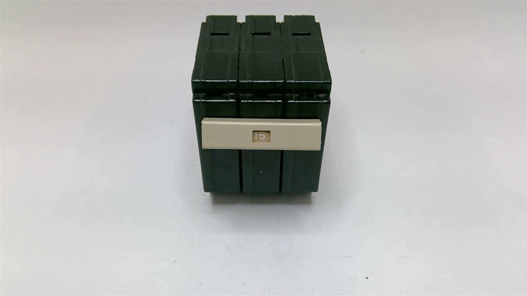 Square D 15 Amp. Circuit Breaker 3 Pole Type QD