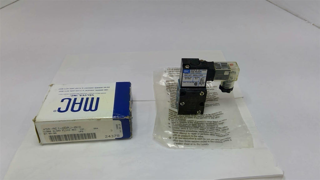 MAC 4DA-AC1-DDAJ-0KD Solenoid Valve 24 VDC 5.4 Watts 120 PSI