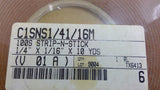 C1SNS1/41/16M 100S Strip-N-Stick Gasket Tape 1/4" X 1/16" X 10 Yards