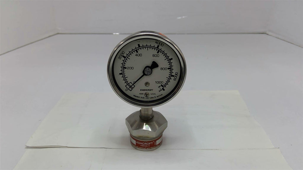 Ashcroft 316L Pressure Gauge 0-1000 PSI