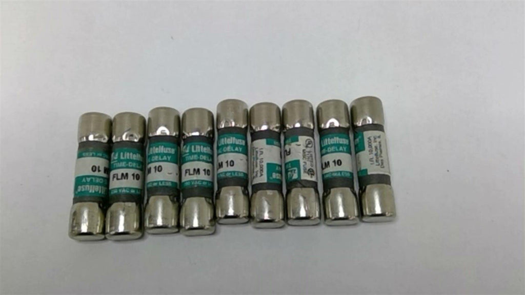 Littlefuse FLM 10 Time-Delay Fuse 250 VAC Lot Of 9