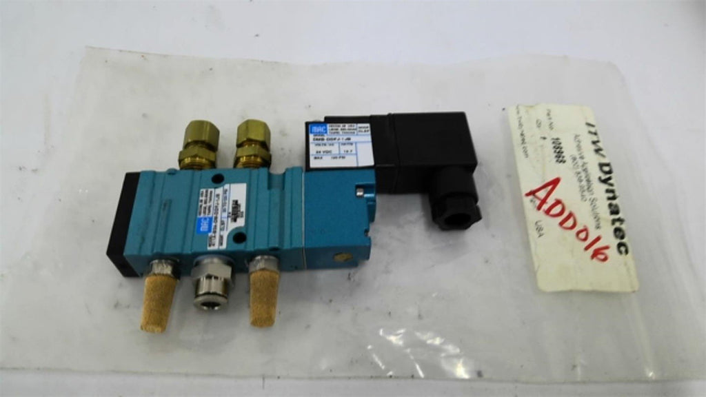 MAC 411A-BQA-DM-DDFJ-1JB Solenoid Valve 120 PSI DMB-DDFJ-1JB 24VDC