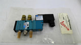 MAC 411A-BQA-DM-DDFJ-1JB Solenoid Valve 120 PSI DMB-DDFJ-1JB 24VDC