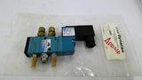 MAC 411A-BQA-DM-DDFJ-1JB Solenoid Valve 120 PSI DMB-DDFJ-1JB 24VDC