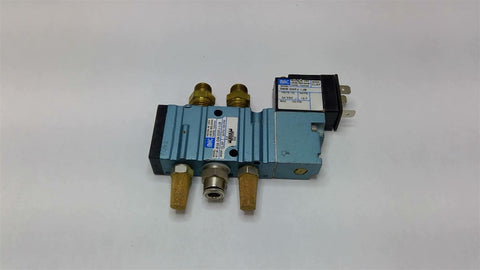 MAC 411A-BOA-DM-DDFJ-1B Solenoid Valve With DMB-DDFJ-1JB 24 VDC 11tts 120 PSI