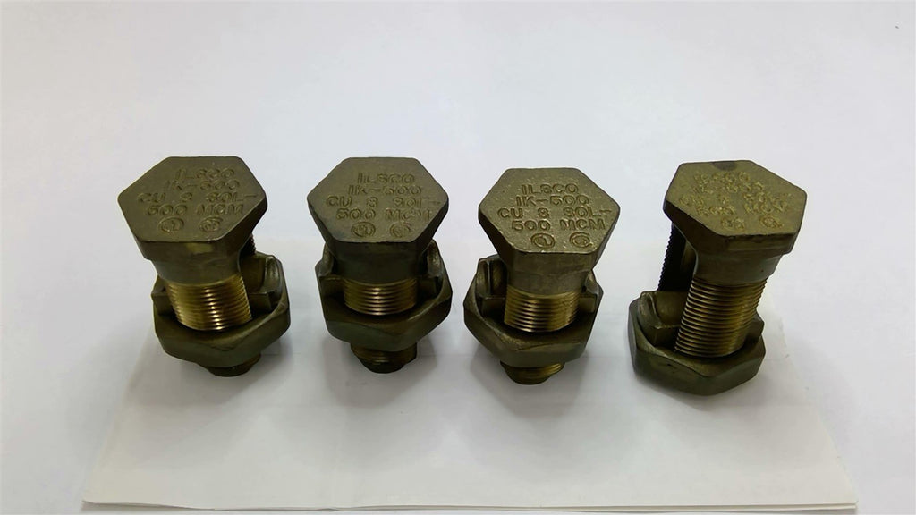 Ilsco IK-500 Split Bolt Connector CU8SOL-500MCM Lot Of 4