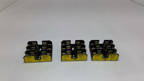 Bussman BM6033B Fuse Holder 30 Amp 600 Volt 3 Pole Lot Of 3