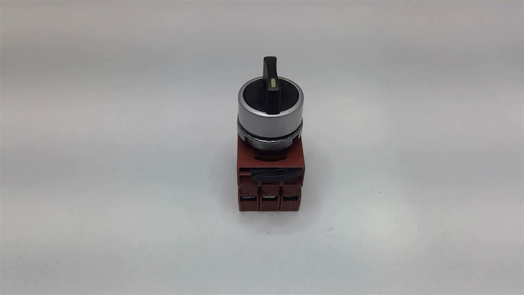 2 Position Selector Switch With 3 GE P9B10VN Contact Block
