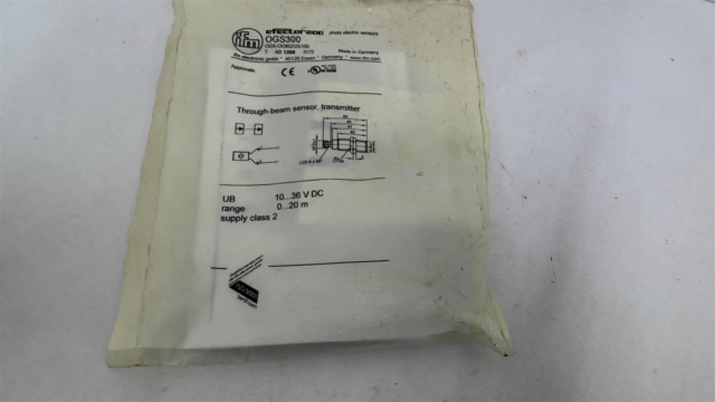 ifm OGS300 Through beam Sensor 10...36 VDC