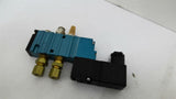 MAC 411A-B0A-DM-DDFJ-1JB Valve DMB-DDFJ-1JB Solenoid 24 VDC 120 PSI 12.7 Watts