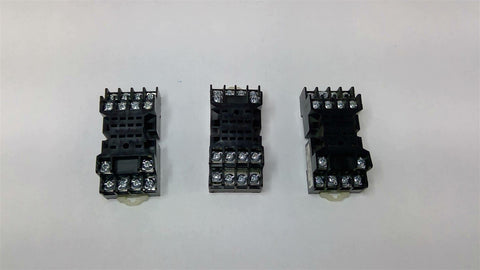 Custom Connector MT14-PC Relay Socket 300 Volt 7 Amp Lot Of 3