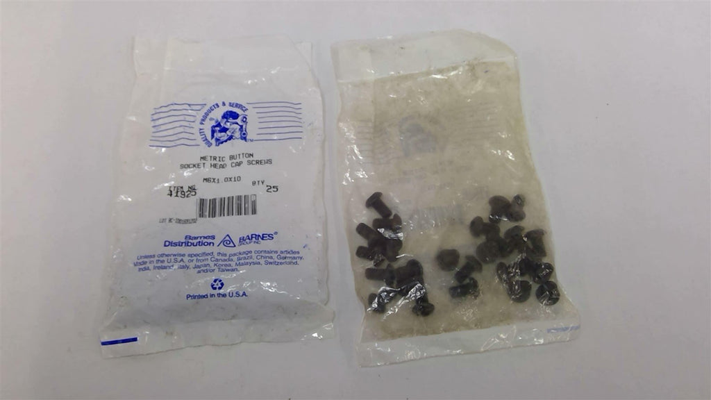 Barnes Distribution 41925 Metric Button Socket Head Screws M6x1.0x10 Lot Of 50