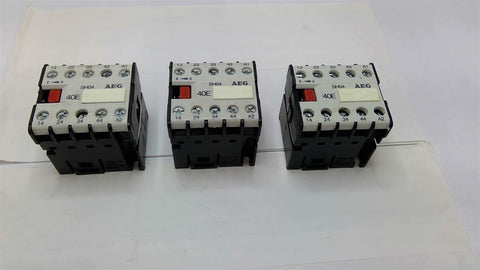 AEG SH04 40E Mini Contactor 230-400 Volt 4 Amp Lot Of 3