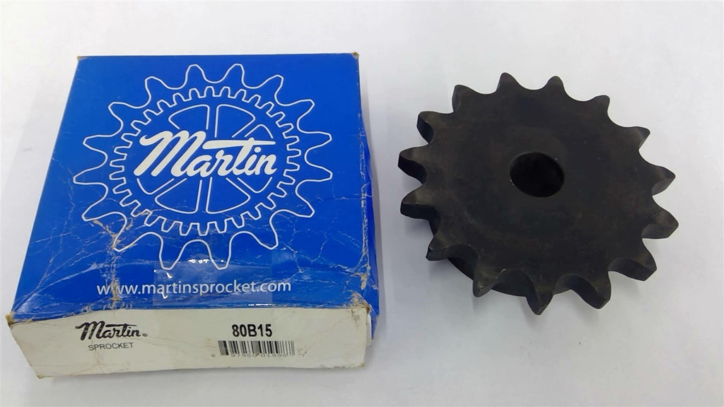 Sprocket 80B15 80 Chain Size 15 Teeth 1" Bore