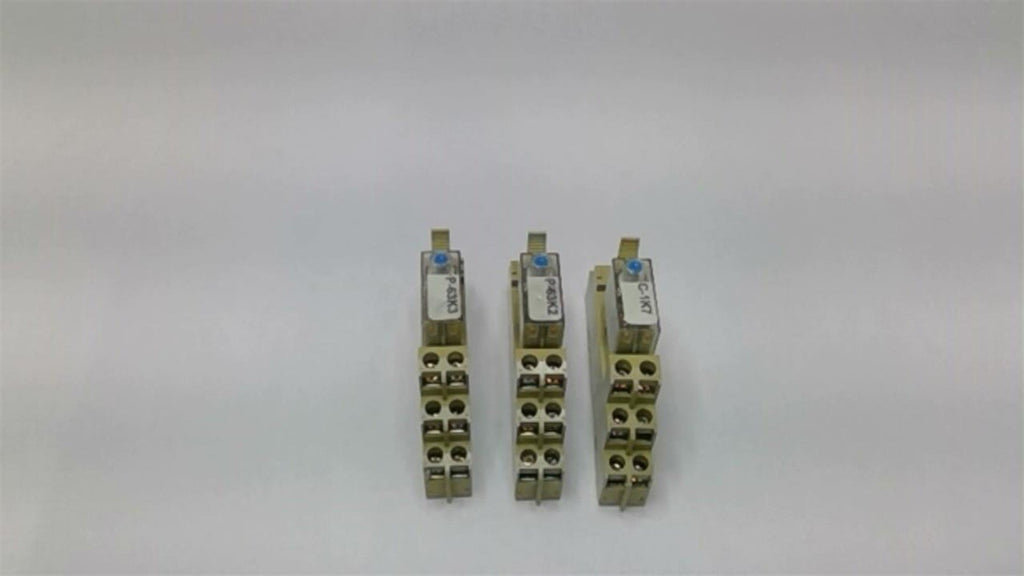 Omron GSR-2-SND Relay 24 VDC With 0442C Base 5 Amp 250 Volt Lot Of 3