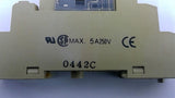 Omron GSR-2-SND Relay 24 VDC With 0442C Base 5 Amp 250 Volt Lot Of 3