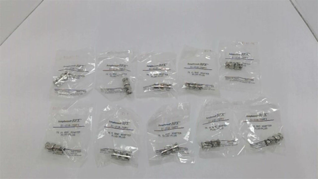 Amphenol 31-218-75RFX BNC Adapter Plug Lot Of 10