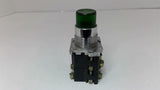 Green Illuminated Push Button 120 Volts 50/60 HZ