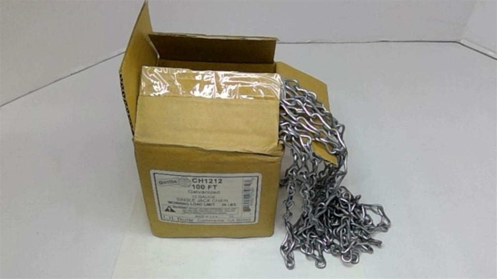 Dottie CH1212 Galvanized 12 Guage Single Jack Chain 100 Feet
