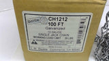 Dottie CH1212 Galvanized 12 Guage Single Jack Chain 100 Feet