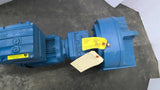Sew FA77/GR37DRE80M4/MM07/MO 1 HP Gear Motor 433:1 Ratio 380-500 V
