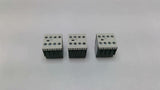 Eaton XTCXFAC40 Auxiliary Contactor Block 4 Pole Lot Of 3