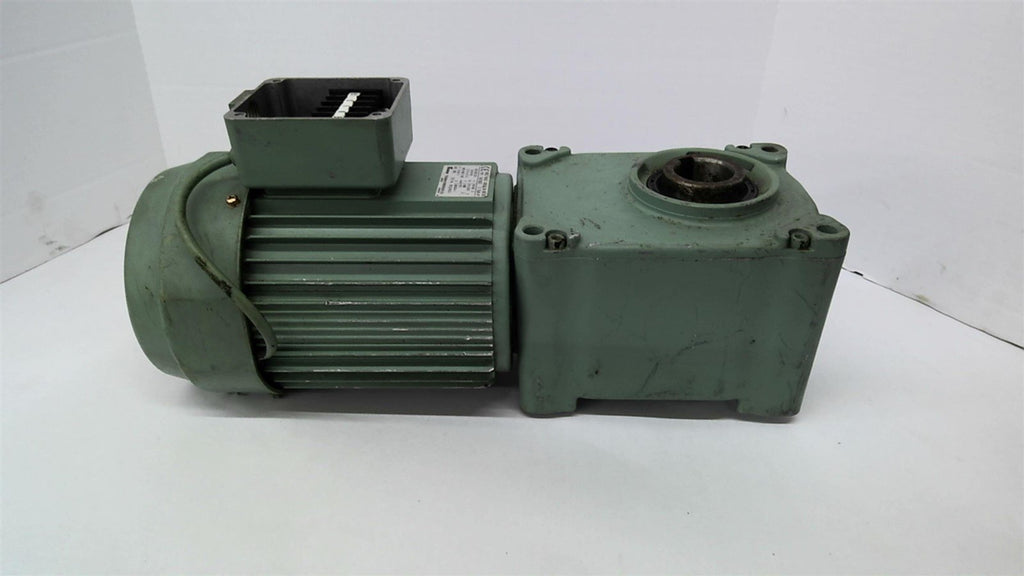 Tsubaki TA075BCE .75 KW 1:15 Ratio AC Hypoid Gear Motor 4P 3 Phase 200-220 V