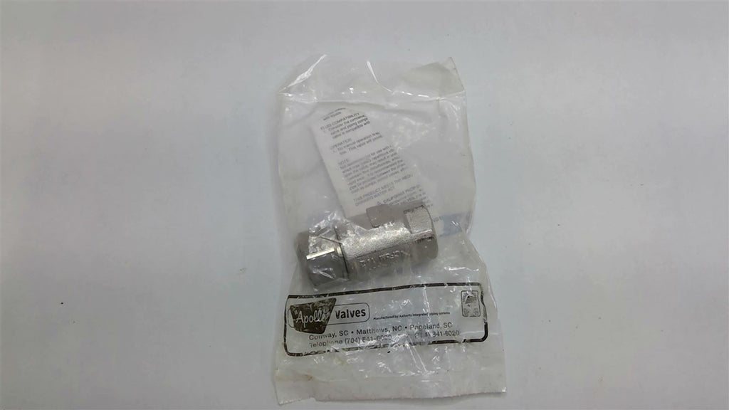 Apollo Valves 62-103-01 SS Ball-Cone Check Valve CF8M 1/2"