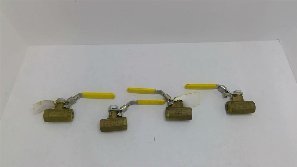 Apollo 1/4" Brass Ball Valve 600 CWP Lot Of 4