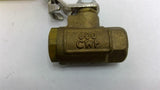 Apollo 1/4" Brass Ball Valve 600 CWP Lot Of 4