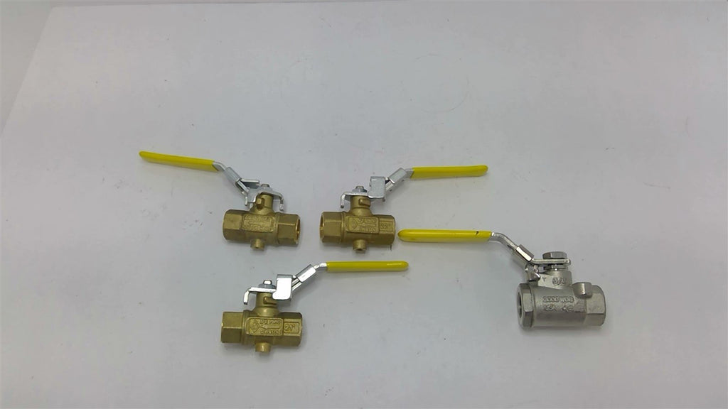 Assorted Lot Of Ball Valves Lot Of 4