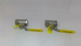 Apollo CF8M 3/4" Ball Valve 2000 WOG Lot Of 2
