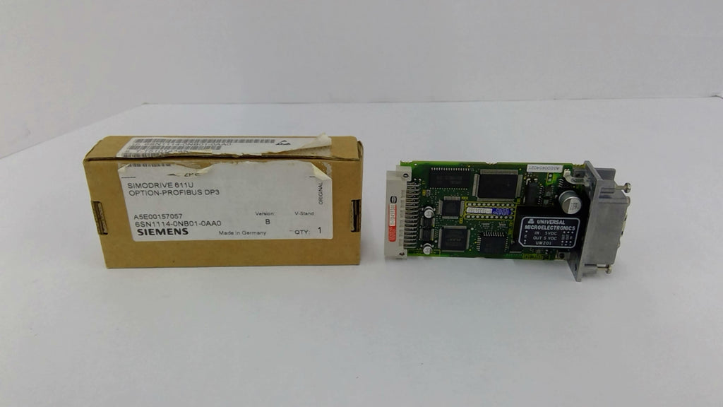 Siemens 6SN1114-0NB01-0AA0 Simodrive 611 U Option-Profibus DP3