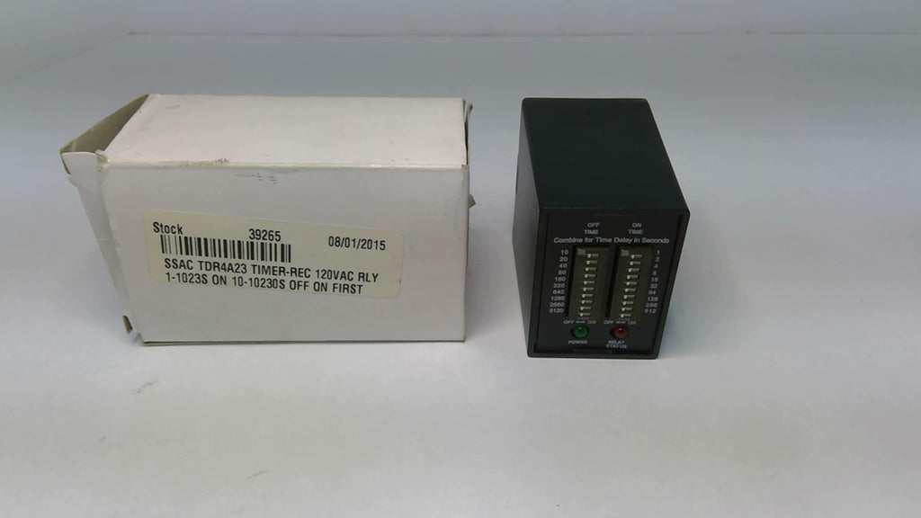 SSAC TDR4A23 Time Delay Relay 120 VAC