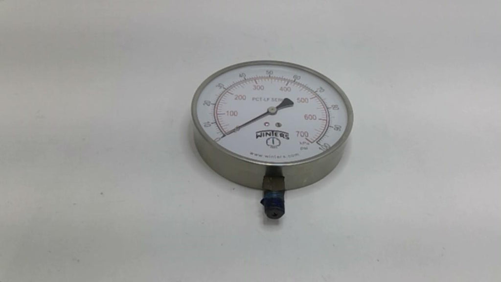 Winters PCT-LF Pressure Gauge 0-100 psi