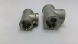 Stainless Steel Tee Pipe Fittings 1 1-150 With 2 3/4 304