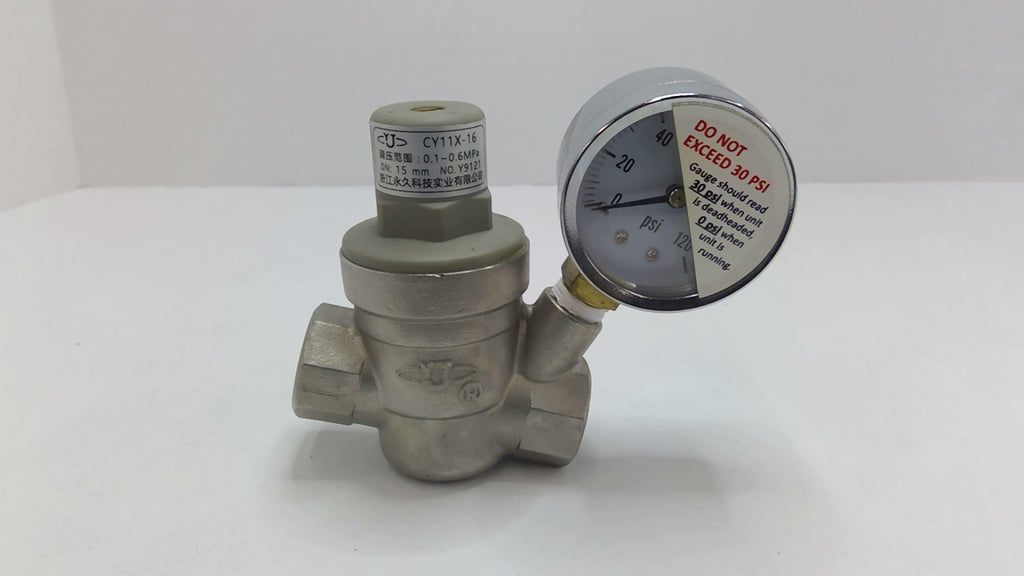 CU CY11X-16 Stainless Steel Water Pressure Regulator 3/4"