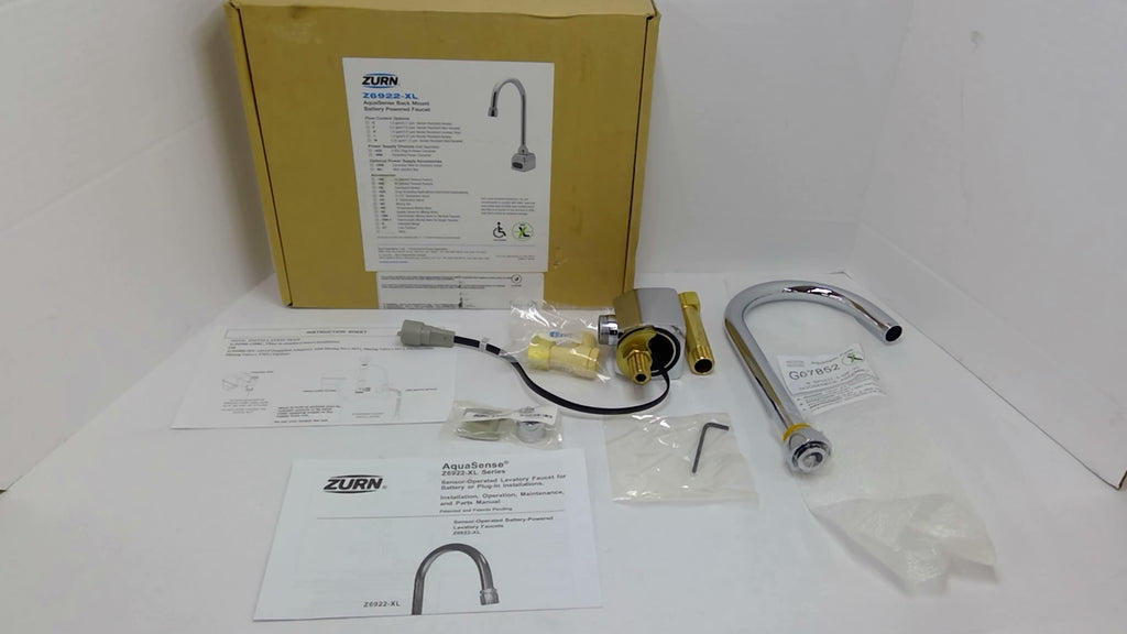 Zurn Z6922-XL-GEN AquaSense Battery Powered Gooseneck Faucet W/Gen