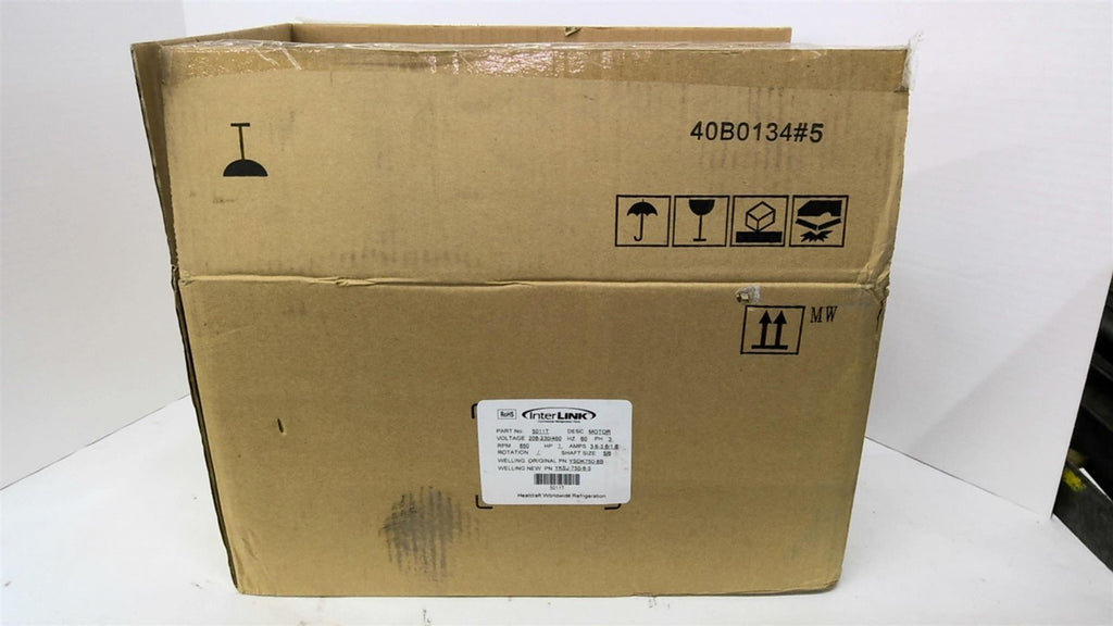 Interlink YSDK750-8B 1 HP AC Motor 850 RPM 8P 3 Phase 56 208-230/460 V ODP