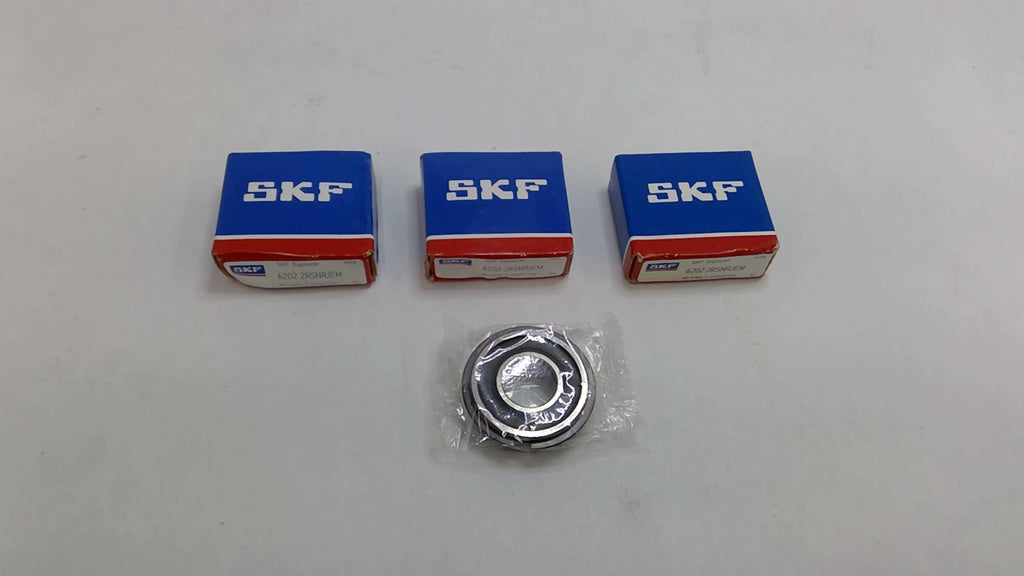 SKF Explorer 6202 2RSNRJEM Bearing Lot Of 3