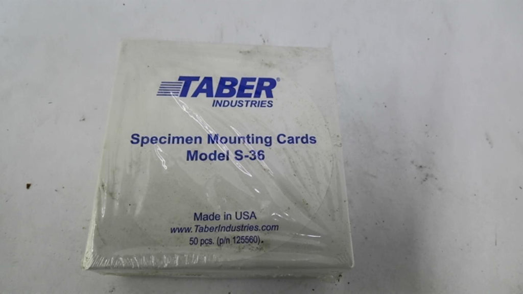 Taber S-36 Specimen Mounting Cards 50PCS