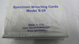 Taber S-36 Specimen Mounting Cards 50PCS