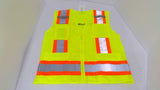 PIP 302-0500MLY Mesh Safety Vest Size Small Type R Lot Of 8