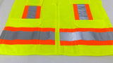 PIP 302-0500MLY Mesh Safety Vest Size Small Type R Lot Of 8