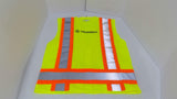 PIP 302-0500MLY Mesh Safety Vest Size Small Type R Lot Of 8